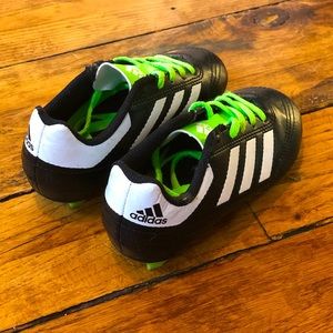 Green Adidas Cleats (size 11 boys)